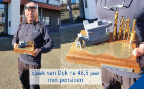 Sjaak van Dijk geniet na 48,5 jaar dienstverband van een welverdiend pensioen